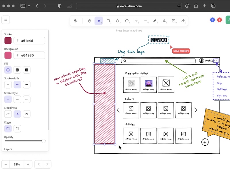 - Excalidraw : Outil open source de tableau blanc collaboratif