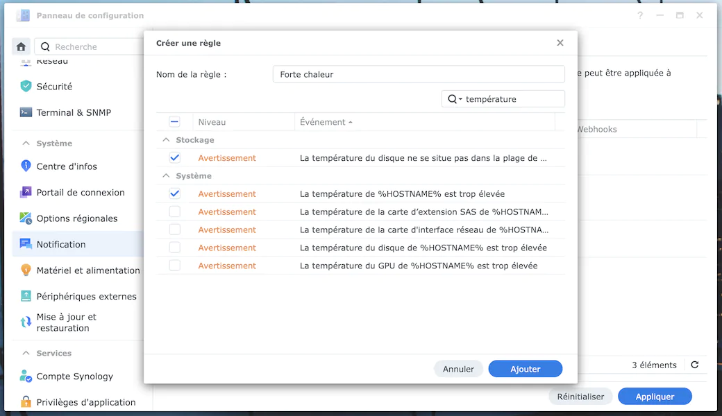 Synology notifications - NAS et fortes chaleurs : protéger, surveiller et entretenir (2026)