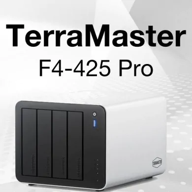 TerraMaster F4 425 Pro - TerraMaster F4-425 Pro : NAS 4 baies Intel 8 cœurs avec IA embarquée et double 5 Gb/s