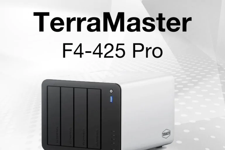 TerraMaster F4 425 Pro - TerraMaster F4-425 Pro : NAS 4 baies Intel 8 cœurs avec IA embarquée et double 5 Gb/s