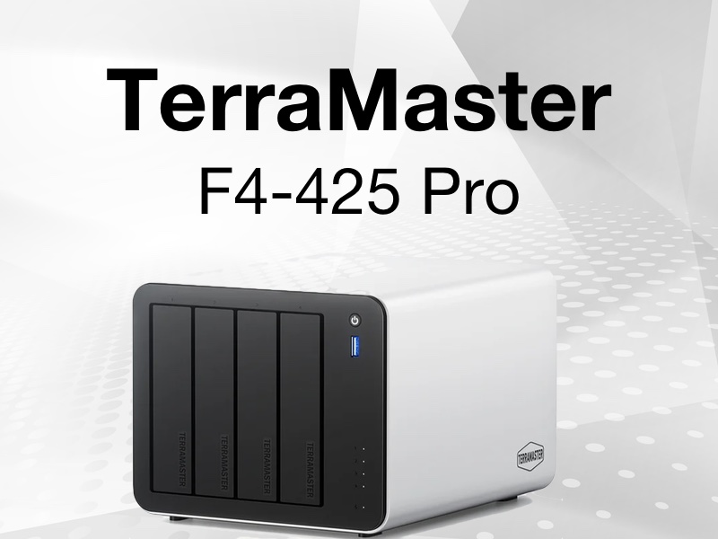 TerraMaster F4 425 Pro - TerraMaster F4-425 Pro : NAS 4 baies Intel 8 cœurs avec IA embarquée et double 5 Gb/s