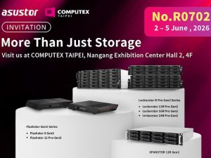 asustor computex 2026 - ASUSTOR au Computex 2026 : Flashstor Gen3, stockage pétaoctet, IA