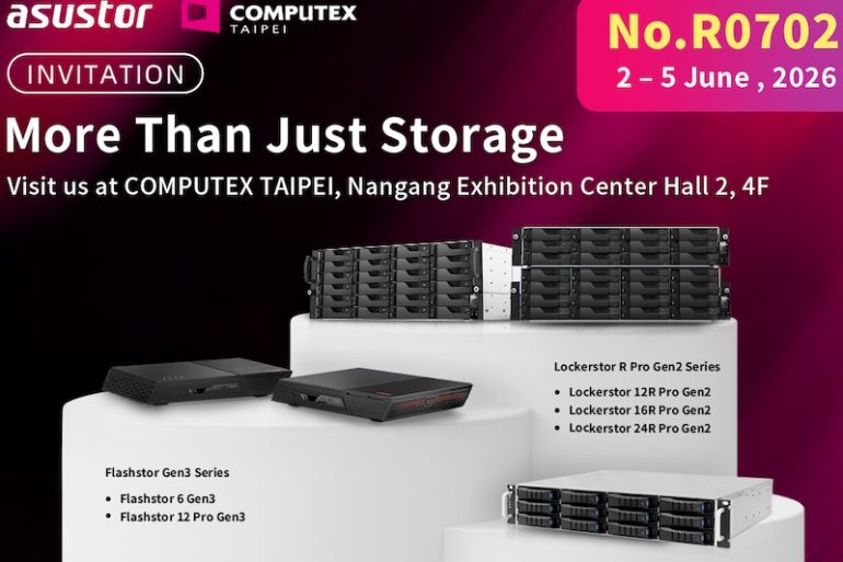 asustor computex 2026 - ASUSTOR au Computex 2026 : Flashstor Gen3, stockage pétaoctet, IA