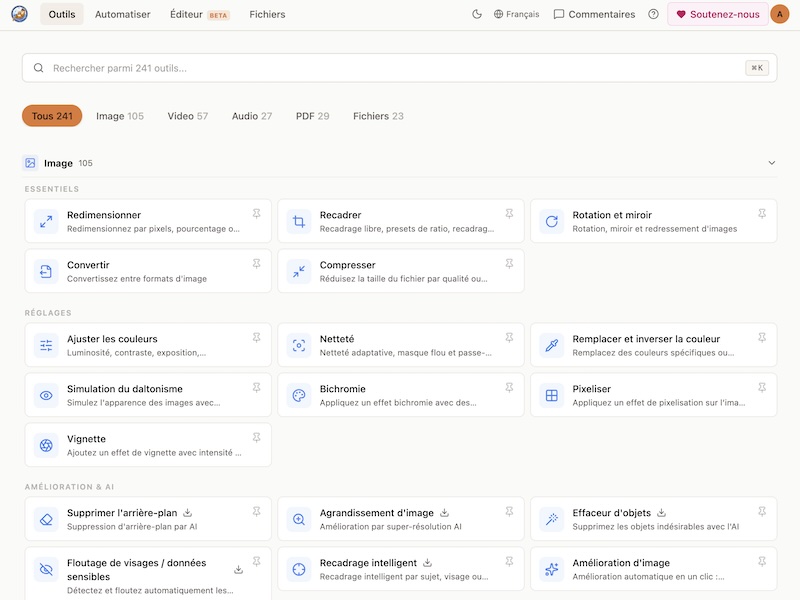 Capture SnapOtter - SnapOtter : la boîte à outils tout-en-un pour votre NAS