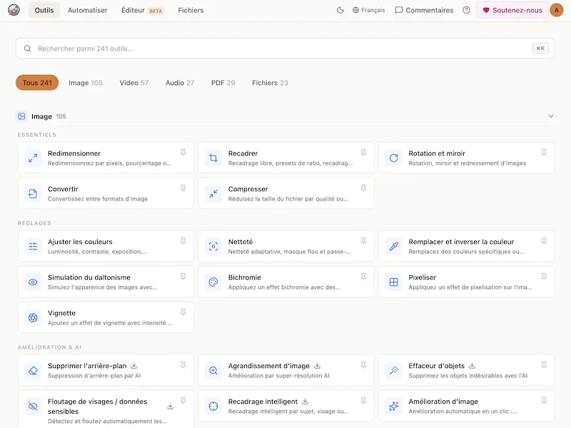 Capture SnapOtter - SnapOtter : la boîte à outils tout-en-un pour votre NAS