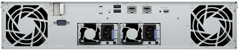 Synology RS1226 arriere - Synology RS1226+ : un NAS rackable 2U