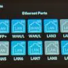 Touchscreen 28 ethernet ports vue ensemble - GL.iNet Flint 4 (GL-BE14000) – Test, 1ère partie : Prise en main