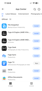 App Center - Test Beelink ME Pro 4 : un NAS 4 baies puissant avec FygoOS
