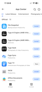App Center - Test Beelink ME Pro 4 : un NAS 4 baies puissant avec FygoOS