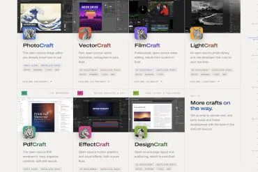 ArtCraft webstie - ArtCraft : 7 alternatives open source à Adobe