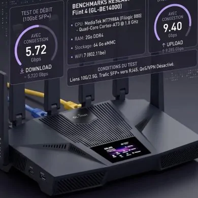 Flint4 Benchmark - GL.iNet Flint 4 (GL-BE14000) – Test, 2ème partie : Tests de performances