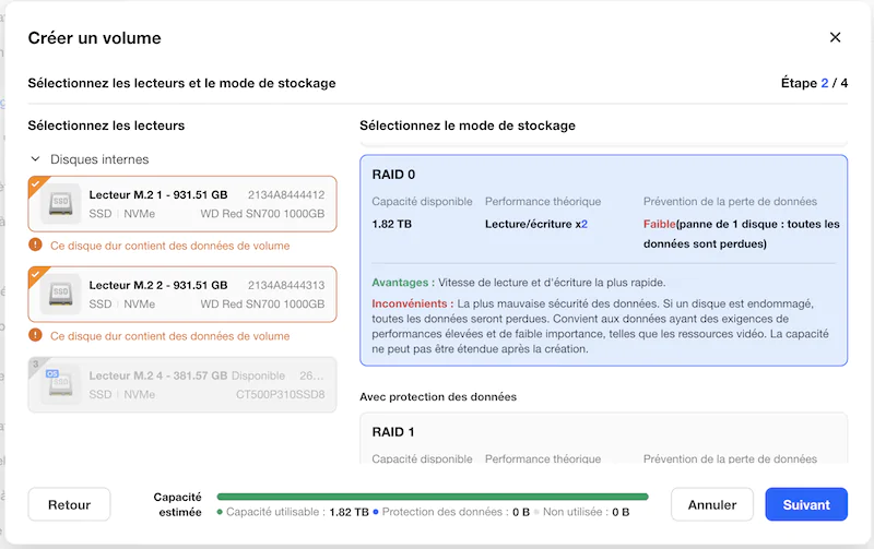RAID 0 SSD NVMe - Test Beelink ME Pro 4 : un NAS 4 baies puissant avec FygoOS