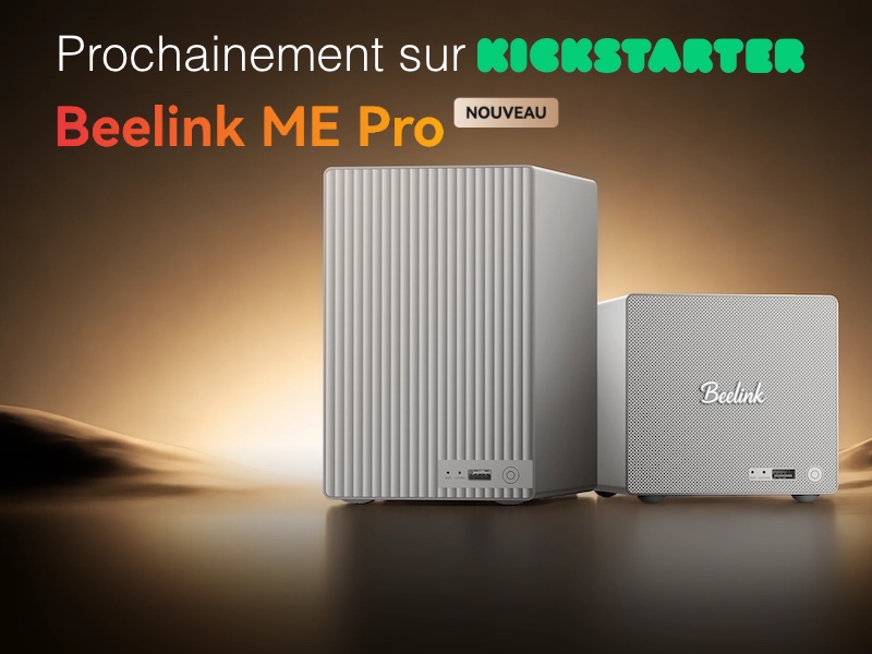 beelink me pro kickstarter 2026 - Beelink ME Pro, NAS modulaire à partir de 299$ (kickstarter)