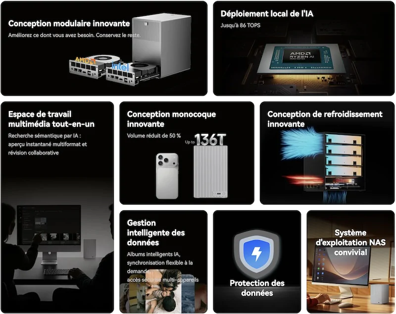 conception me pro - Beelink ME Pro, NAS modulaire à partir de 299$ (kickstarter)