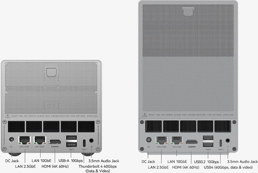 me pro 2026 arriere - Beelink ME Pro, NAS modulaire à partir de 299$ (kickstarter)