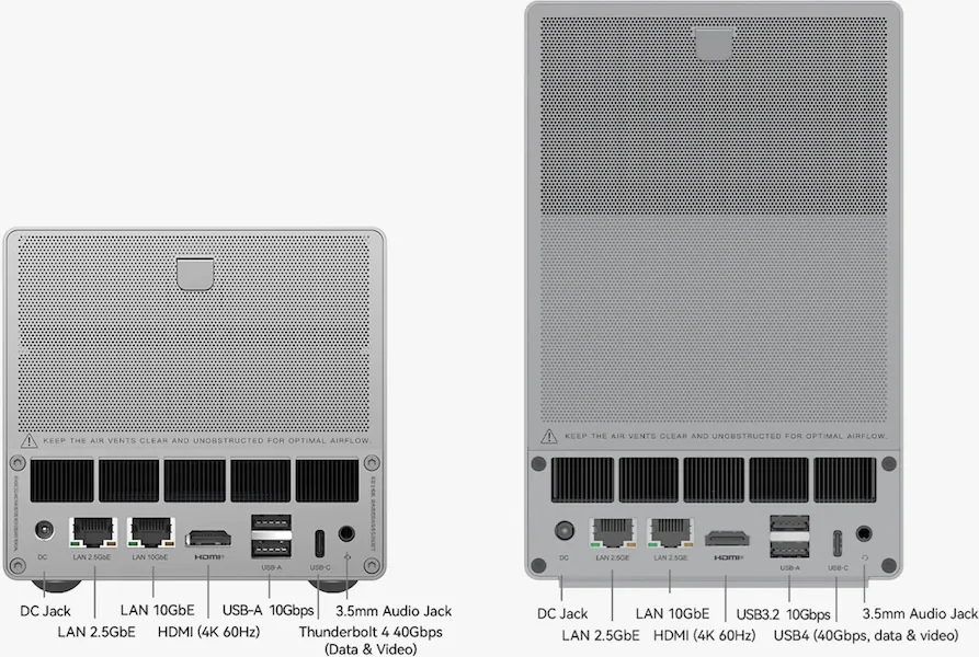 me pro 2026 arriere - Beelink ME Pro, NAS modulaire à partir de 299$ (kickstarter)